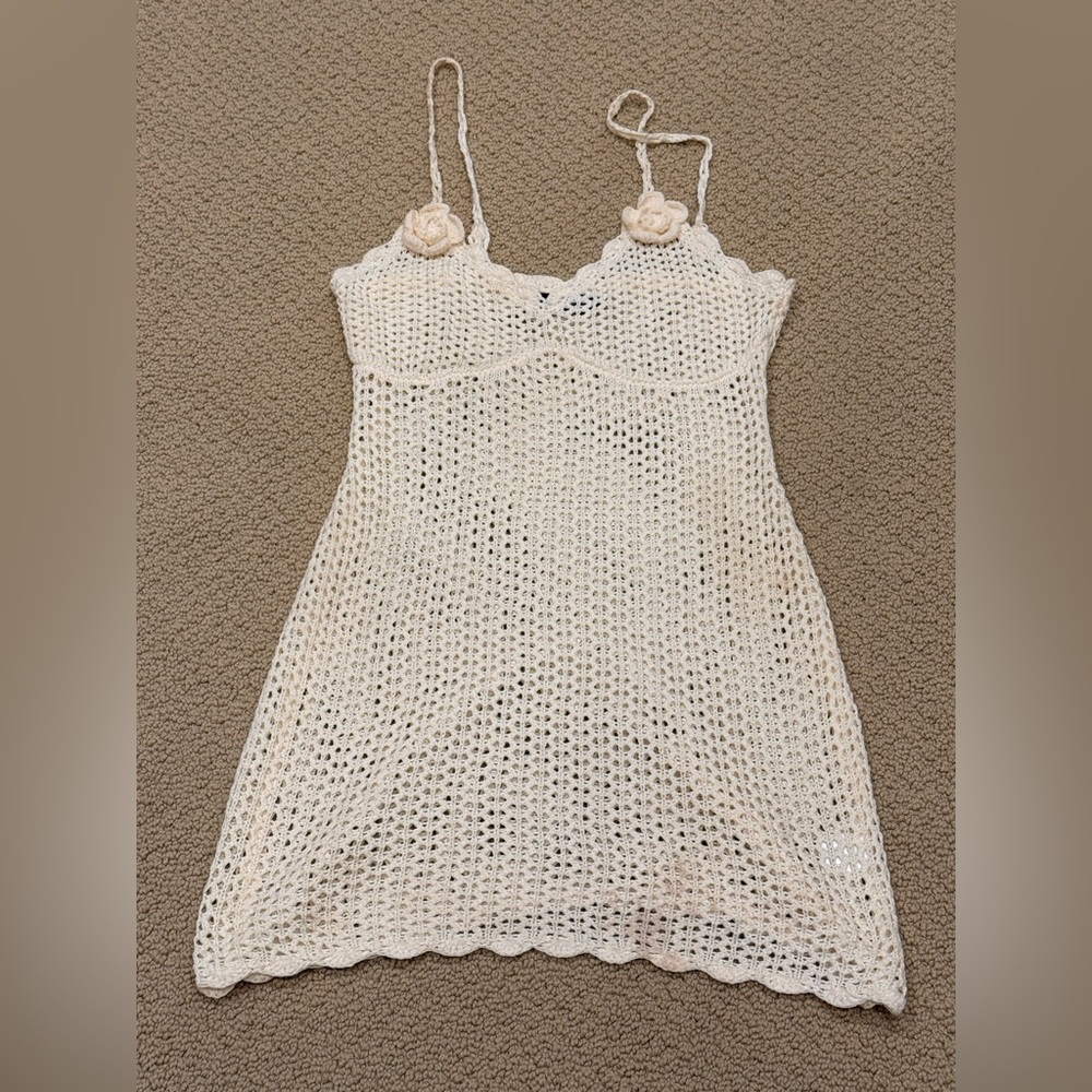 White Fox Boutique Crochet Swim Coverup